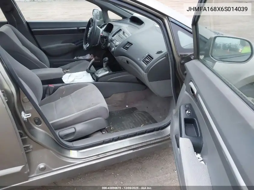 JHMFA168X6S014039 2006 Honda Civic Ex