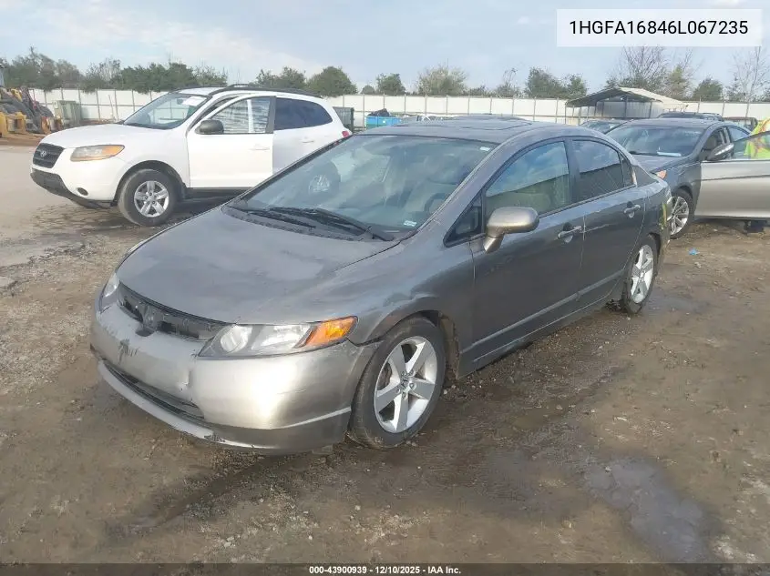 1HGFA16846L067235 2006 Honda Civic Ex