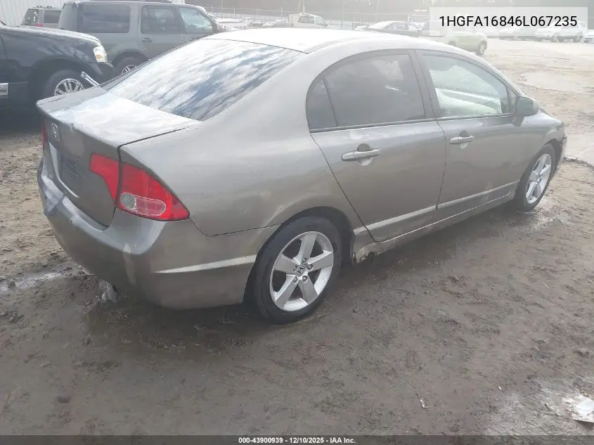 1HGFA16846L067235 2006 Honda Civic Ex