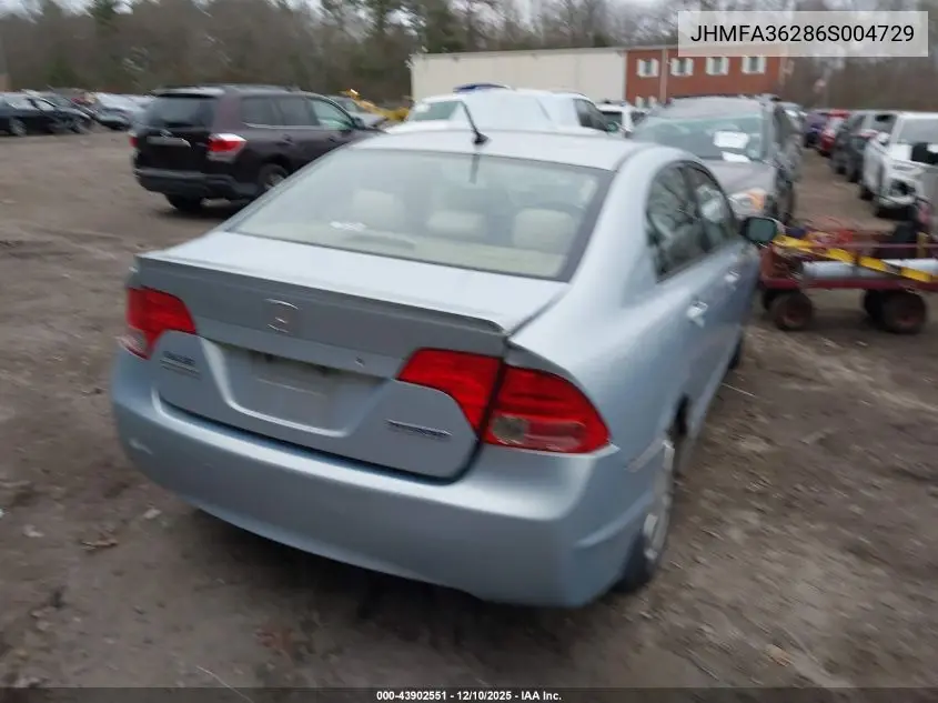 JHMFA36286S004729 2006 Honda Civic Hybrid