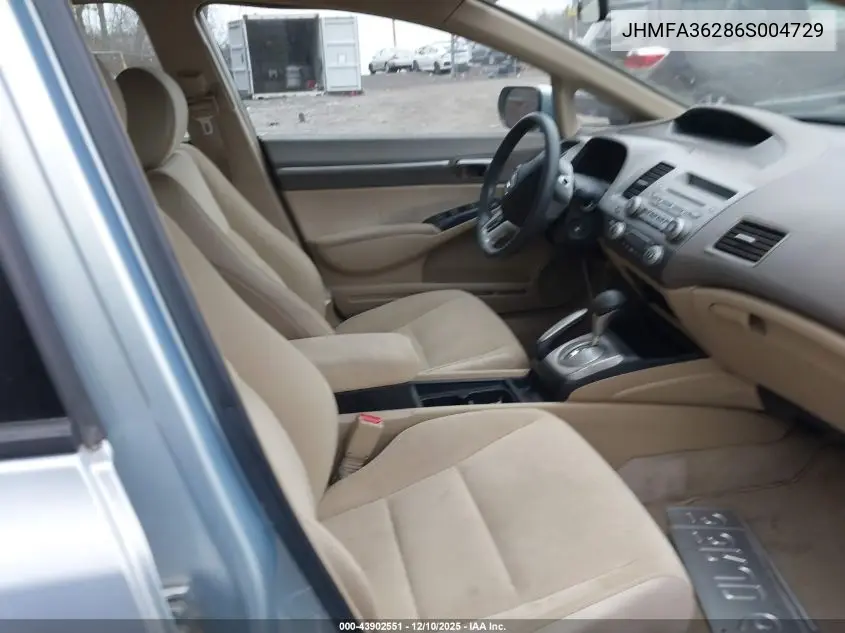 JHMFA36286S004729 2006 Honda Civic Hybrid