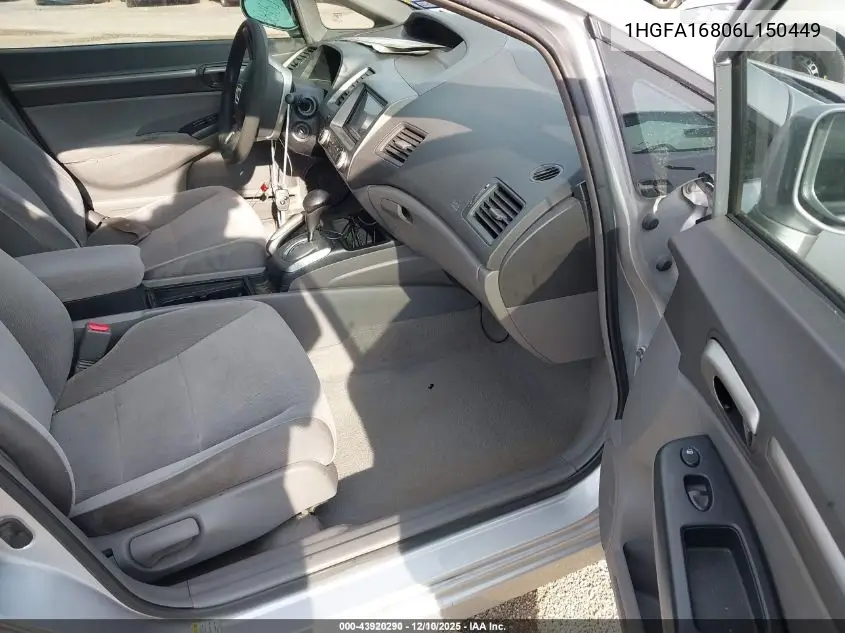 1HGFA16806L150449 2006 Honda Civic Ex
