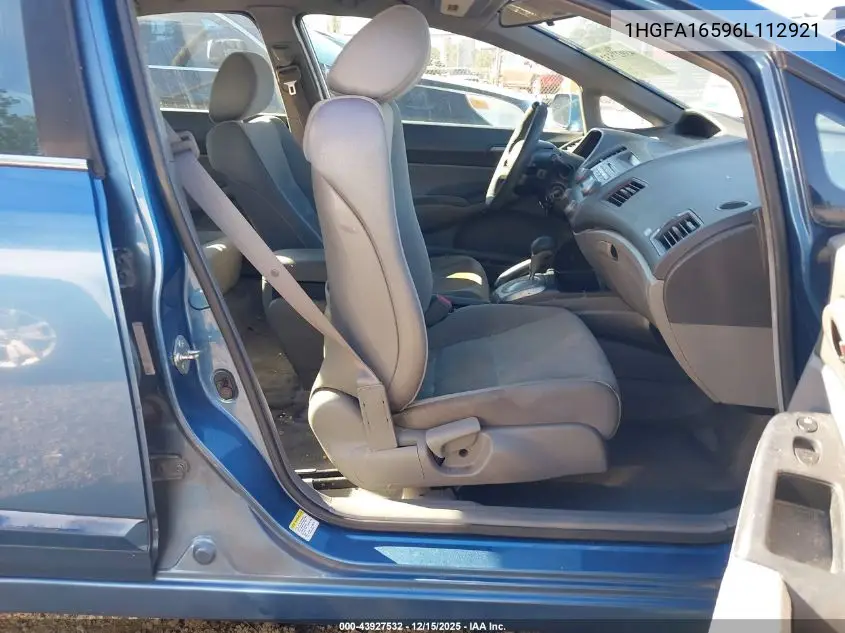 1HGFA16596L112921 2006 Honda Civic Lx