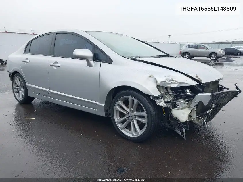 1HGFA16556L143809 2006 Honda Civic Lx