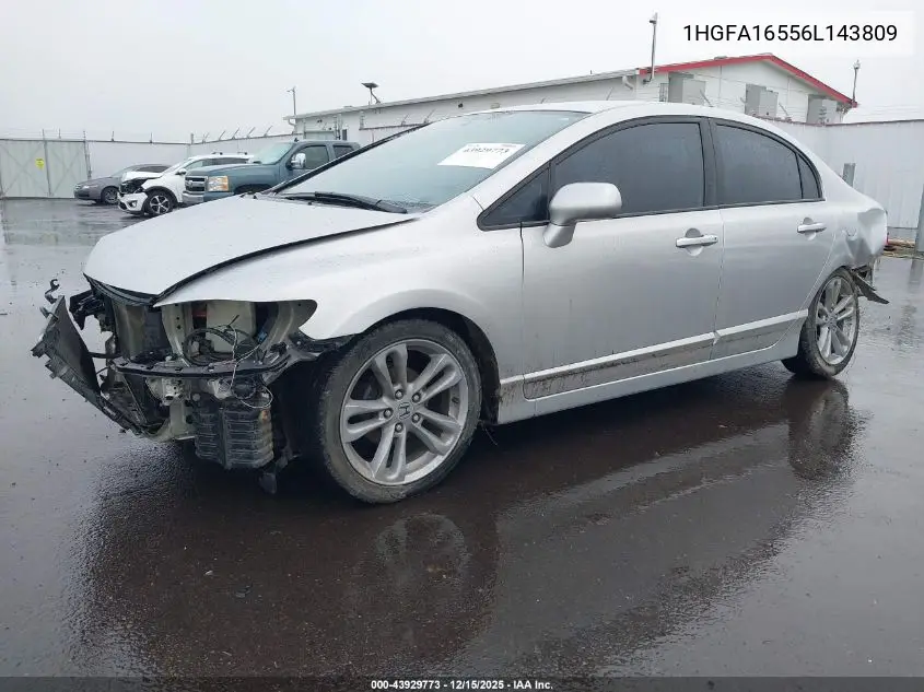 1HGFA16556L143809 2006 Honda Civic Lx
