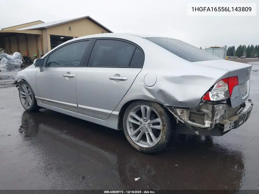 1HGFA16556L143809 2006 Honda Civic Lx
