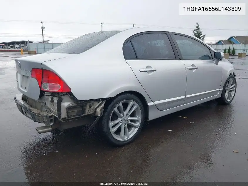 1HGFA16556L143809 2006 Honda Civic Lx