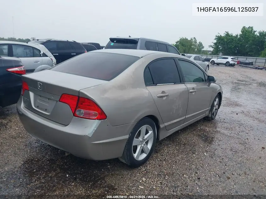 1HGFA16596L125037 2006 Honda Civic Lx