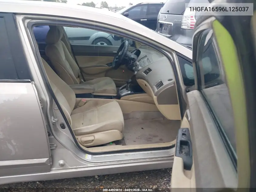 1HGFA16596L125037 2006 Honda Civic Lx