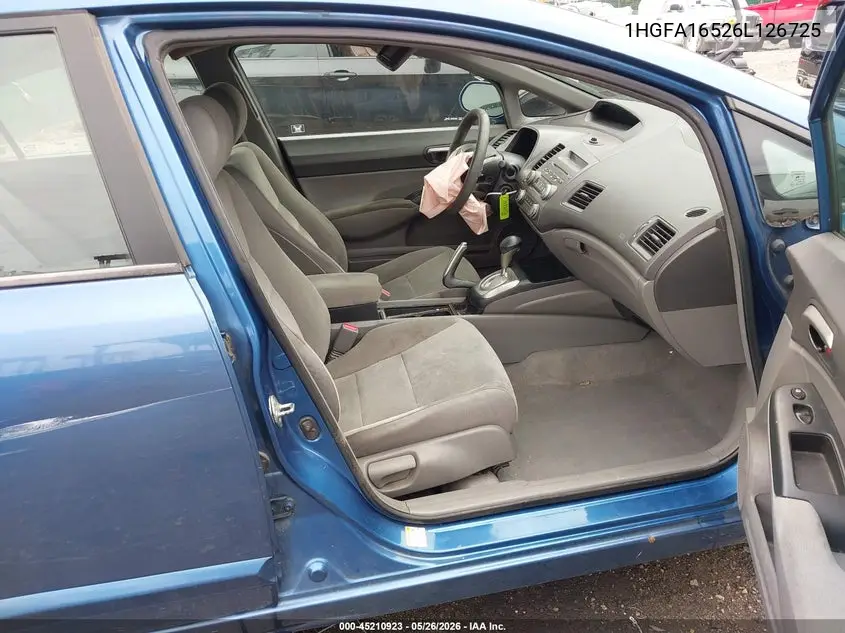 1HGFA16526L126725 2006 Honda Civic Lx