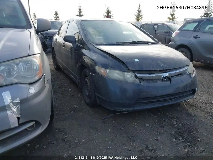 2HGFA16307H034896 2007 Honda Civic Dx-G