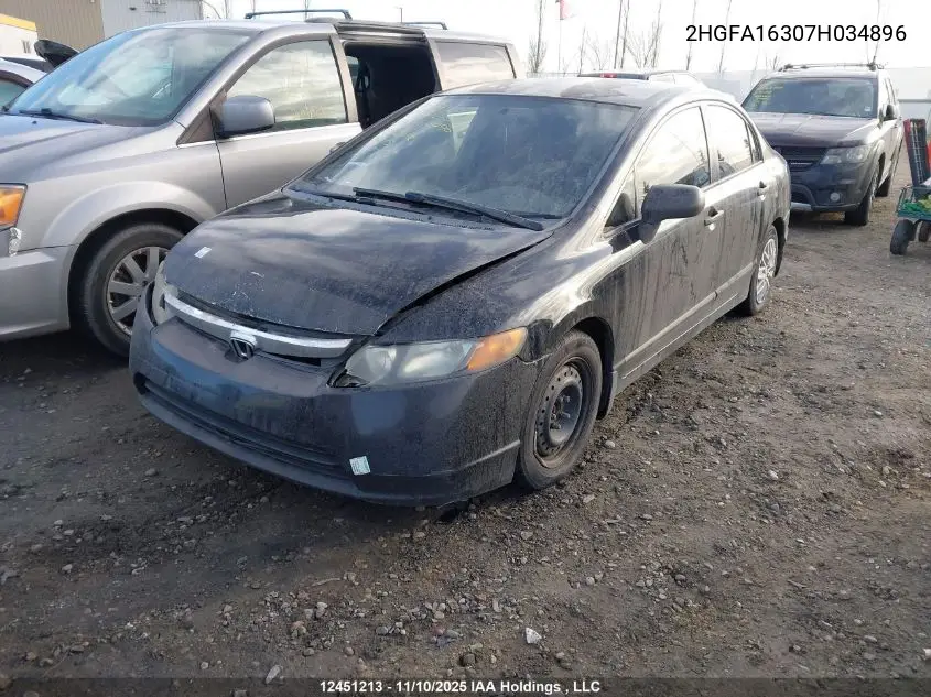 2HGFA16307H034896 2007 Honda Civic Dx-G