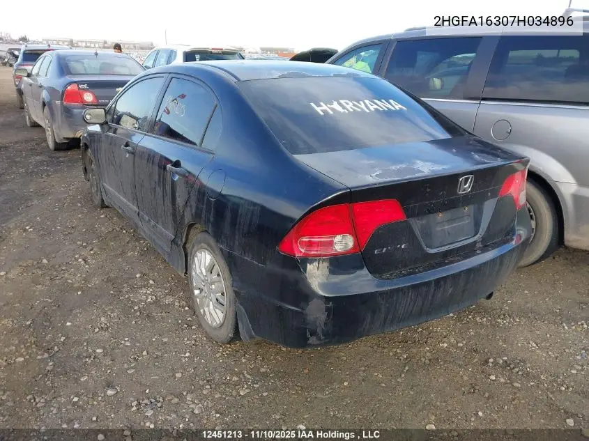 2HGFA16307H034896 2007 Honda Civic Dx-G