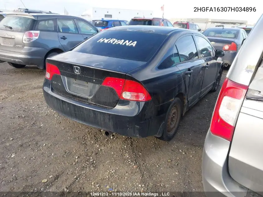 2HGFA16307H034896 2007 Honda Civic Dx-G