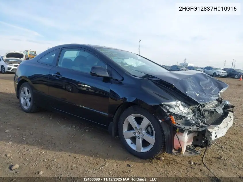 2HGFG12837H010916 2007 Honda Civic Ex
