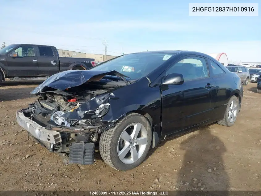 2HGFG12837H010916 2007 Honda Civic Ex