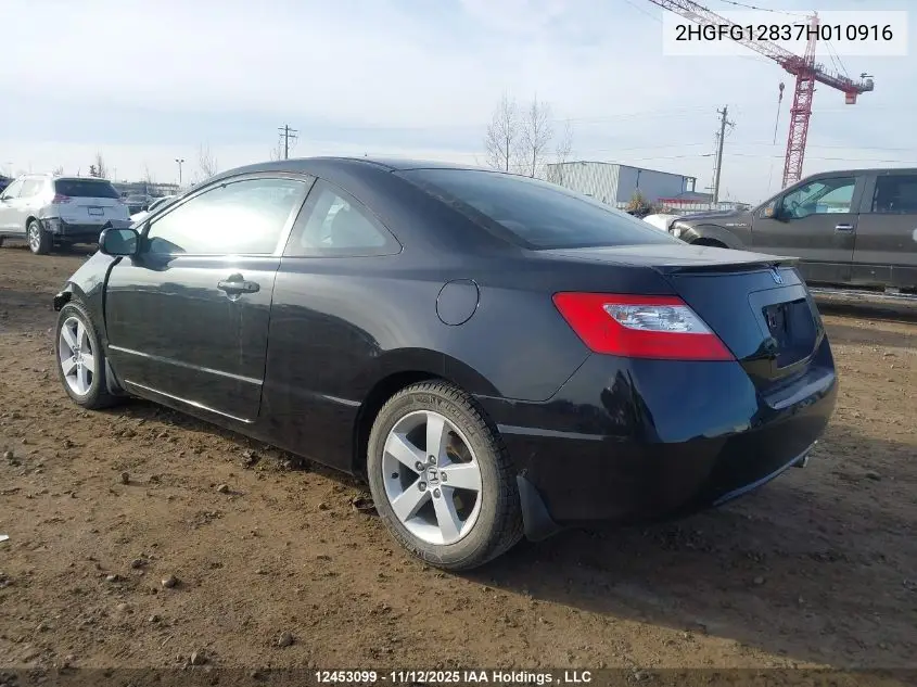 2HGFG12837H010916 2007 Honda Civic Ex