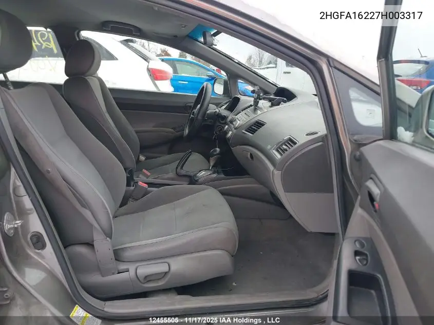 2HGFA16227H003317 2007 Honda Civic