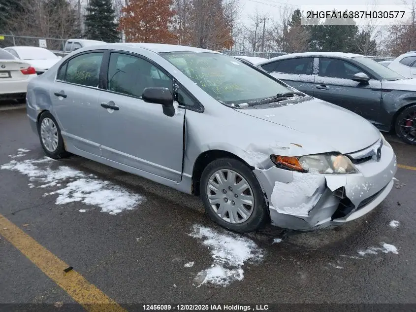 2HGFA16387H030577 2007 Honda Civic
