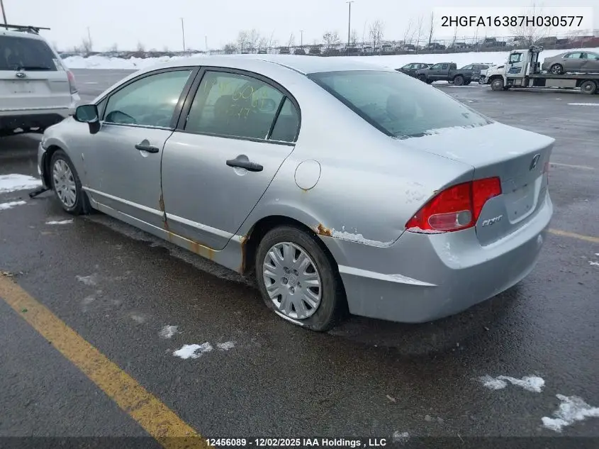 2HGFA16387H030577 2007 Honda Civic