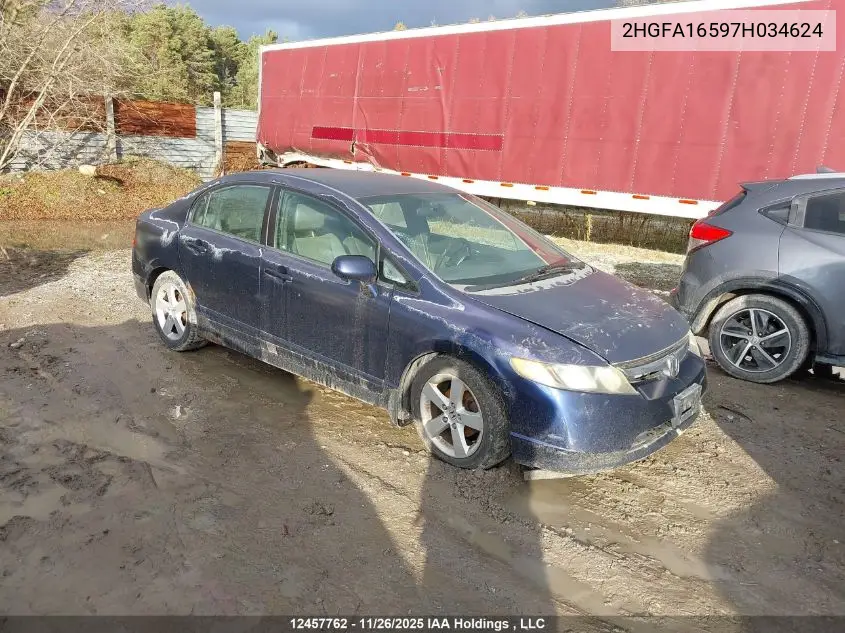 2HGFA16597H034624 2007 Honda Civic ..