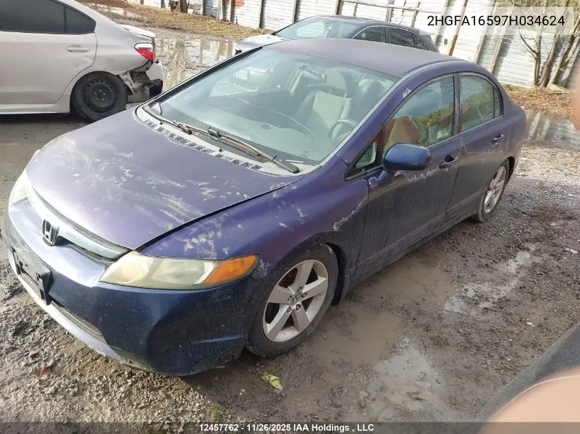 2HGFA16597H034624 2007 Honda Civic ..