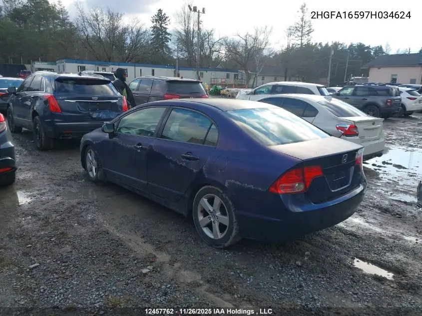 2HGFA16597H034624 2007 Honda Civic ..