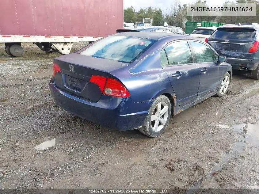 2HGFA16597H034624 2007 Honda Civic ..