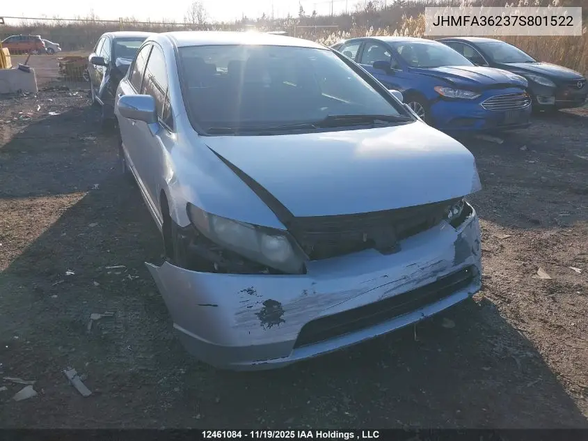 JHMFA36237S801522 2007 Honda Civic Hybrid