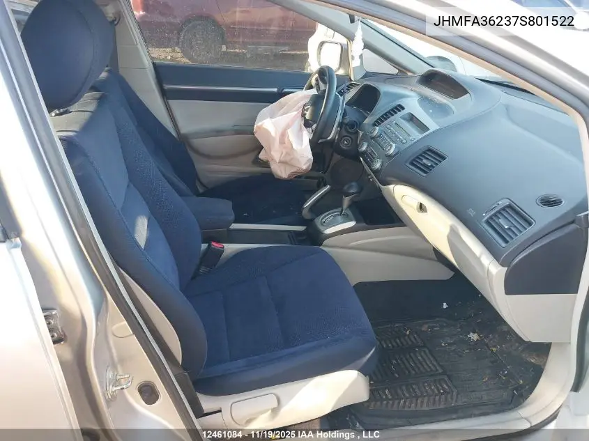 JHMFA36237S801522 2007 Honda Civic Hybrid