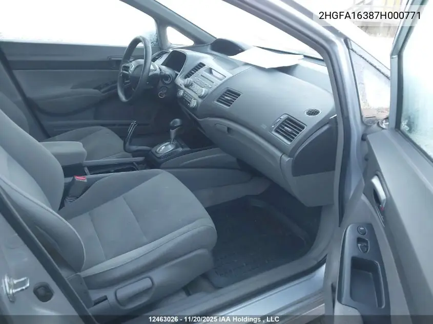 2HGFA16387H000771 2007 Honda Civic Dx
