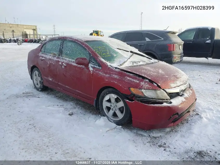 2HGFA16597H028399 2007 Honda Civic Lx