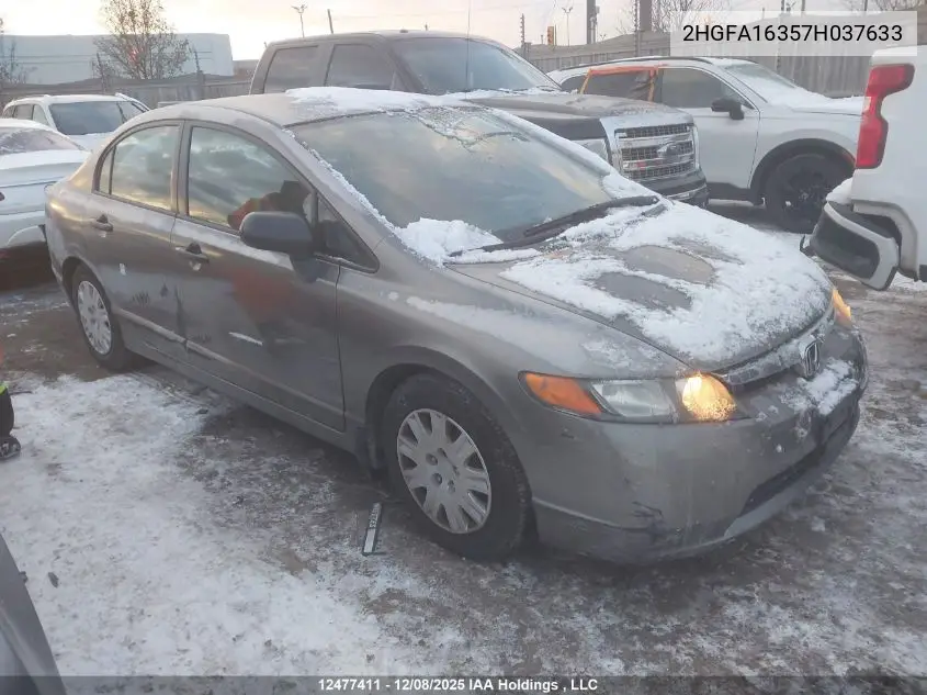 2HGFA16357H037633 2007 Honda Civic Dx-G