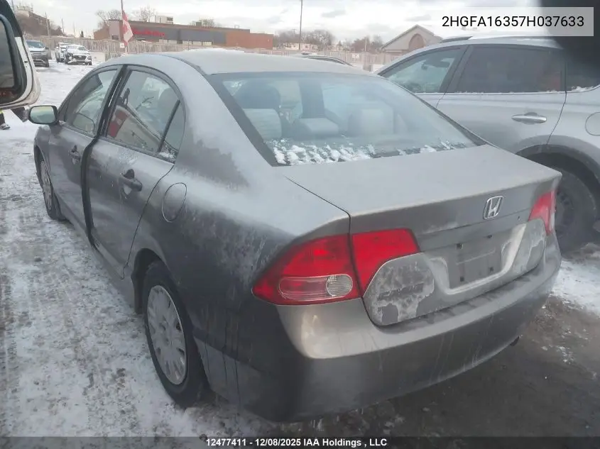 2HGFA16357H037633 2007 Honda Civic Dx-G