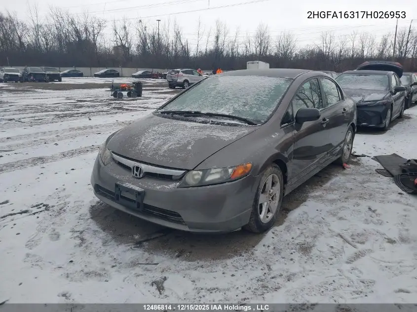 2HGFA16317H026953 2007 Honda Civic Dx-G