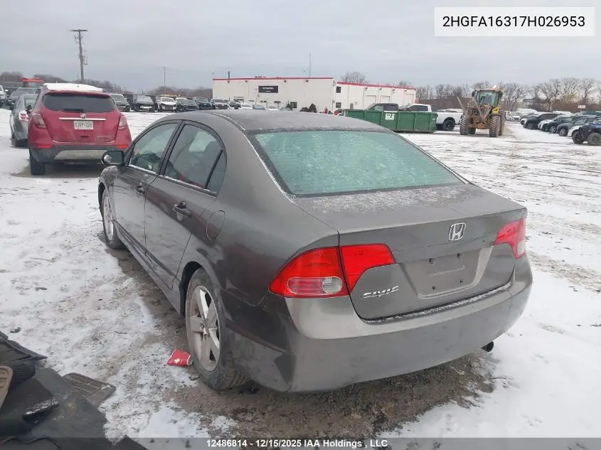 2HGFA16317H026953 2007 Honda Civic Dx-G