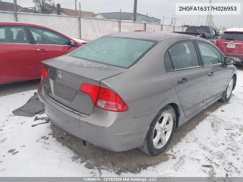2HGFA16317H026953 2007 Honda Civic Dx-G