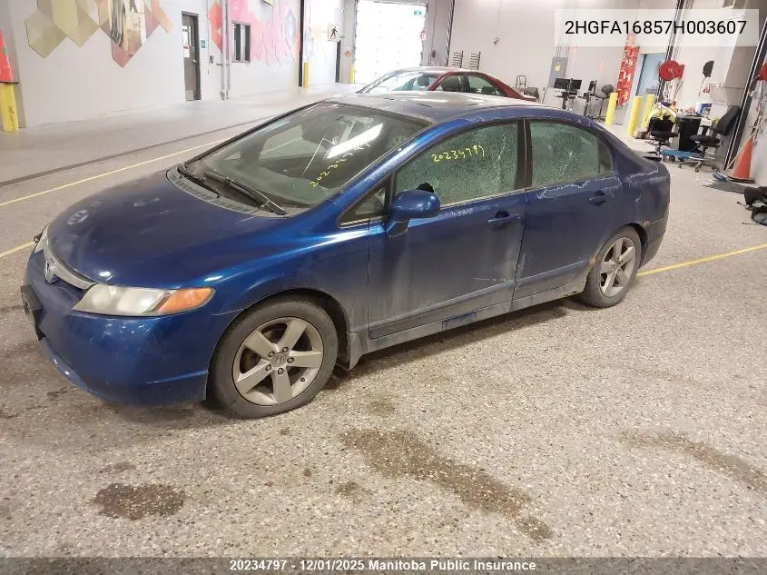 2HGFA16857H003607 2007 Honda Civic Ex