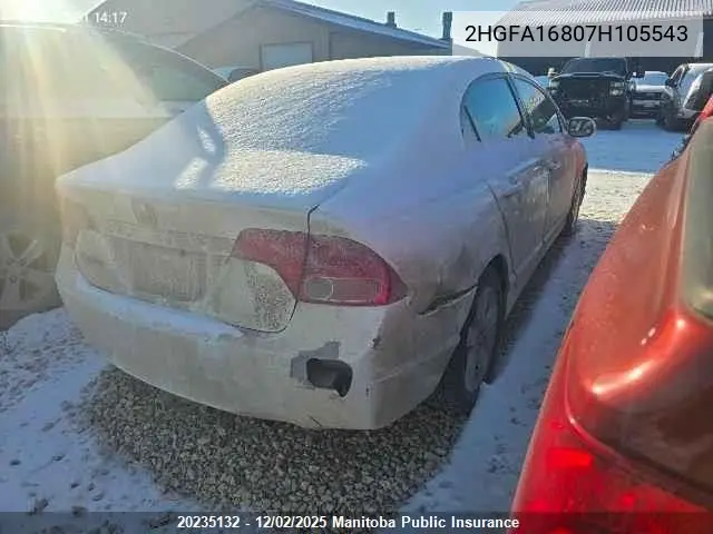 2HGFA16807H105543 2007 Honda Civic Ex