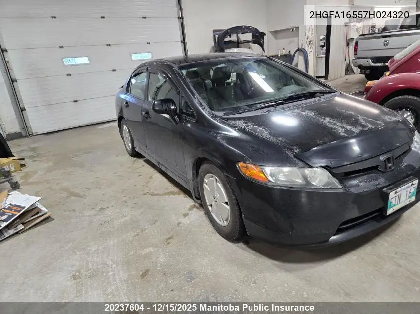 2HGFA16557H024320 2007 Honda Civic Lx