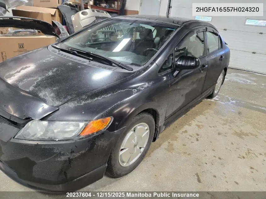 2HGFA16557H024320 2007 Honda Civic Lx