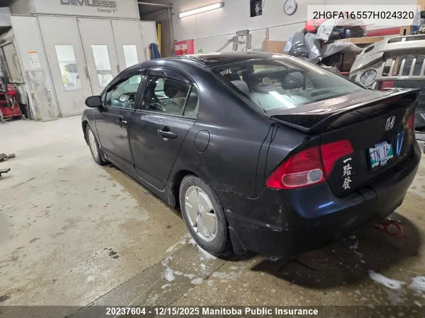 2HGFA16557H024320 2007 Honda Civic Lx