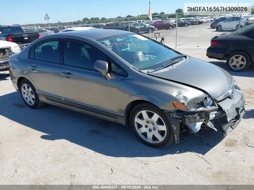 2HGFA16567H309026 2007 Honda Civic Lx