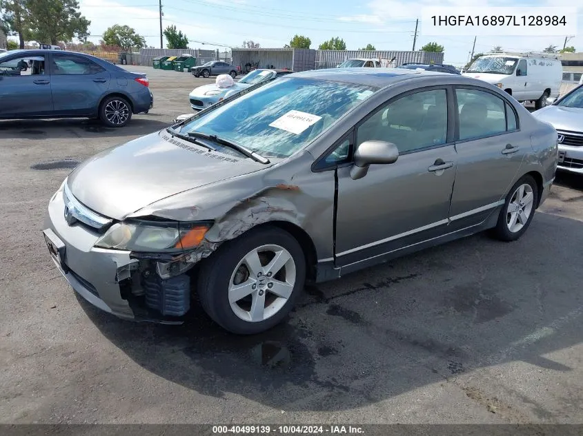 1HGFA16897L128984 2007 Honda Civic Ex