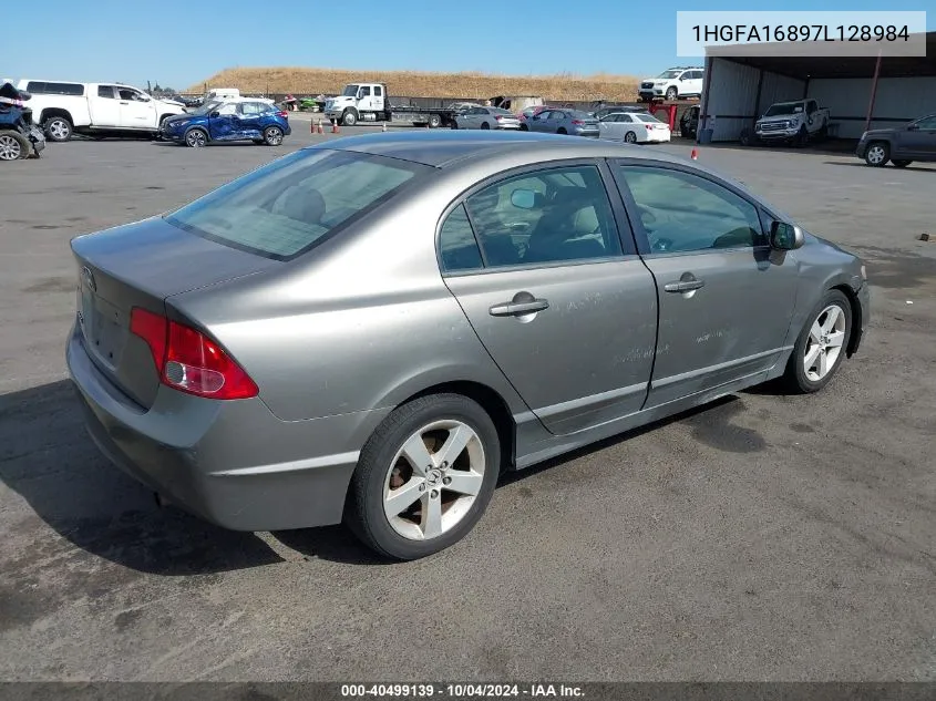 1HGFA16897L128984 2007 Honda Civic Ex