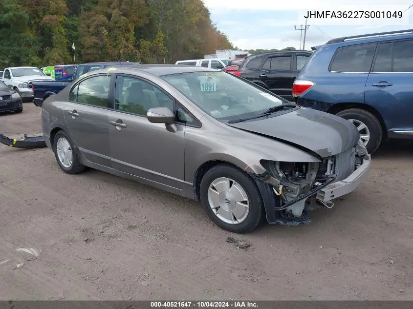 JHMFA36227S001049 2007 Honda Civic Hybrid