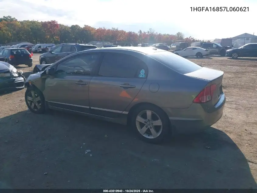 1HGFA16857L060621 2007 Honda Civic Ex