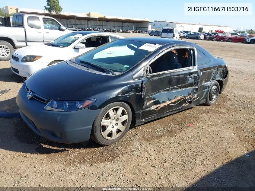 2HGFG11667H503716 2007 Honda Civic Lx