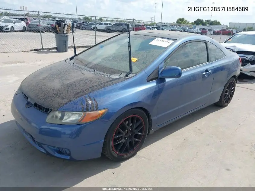 2HGFG12857H584689 2007 Honda Civic Ex