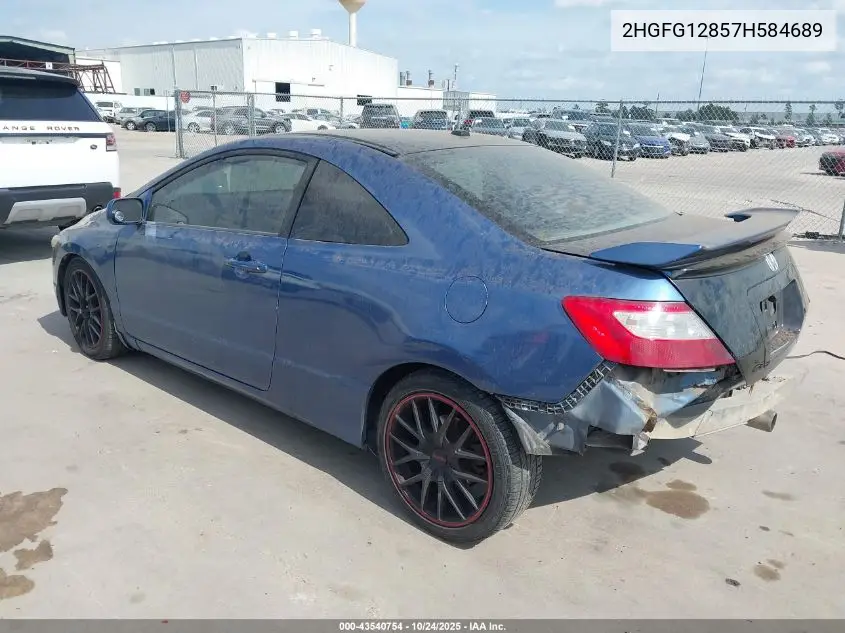 2HGFG12857H584689 2007 Honda Civic Ex